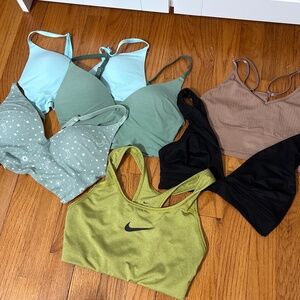Victoria’s Secret Pink Bra Lot Wireless Push Up Seamless Lightly Lined XS